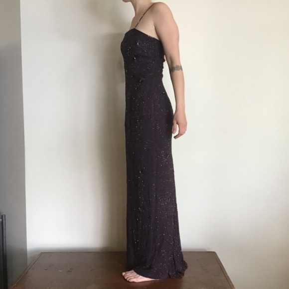 Montage by Mon Cheri Spaghetti Strap Sequined Column Dress - Picture 3 of 15